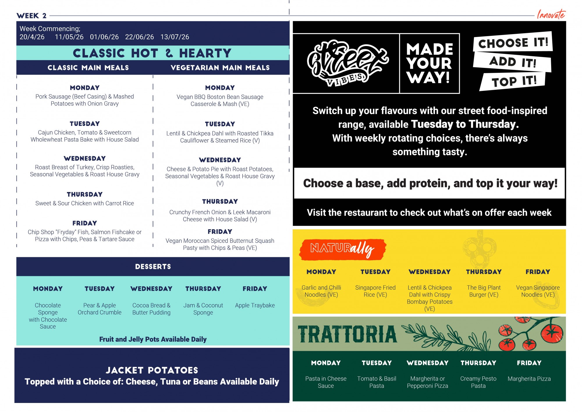 Innovate Menu Week 2